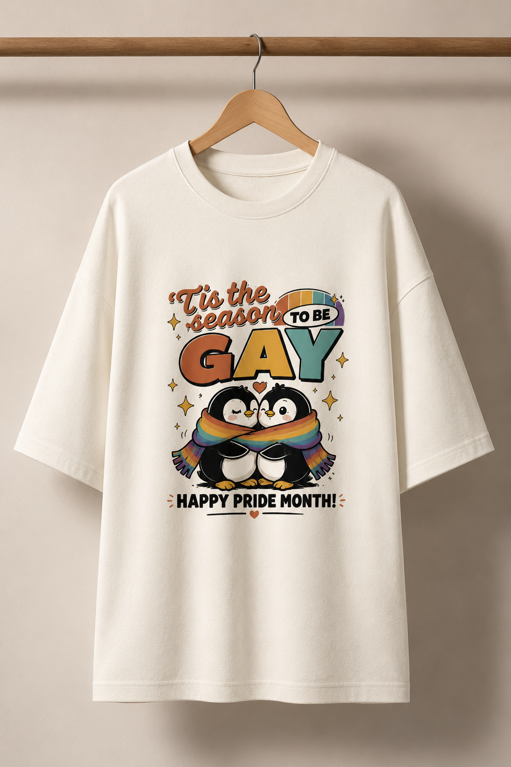 'Tis The Season To Be Gay' Oversized Tee