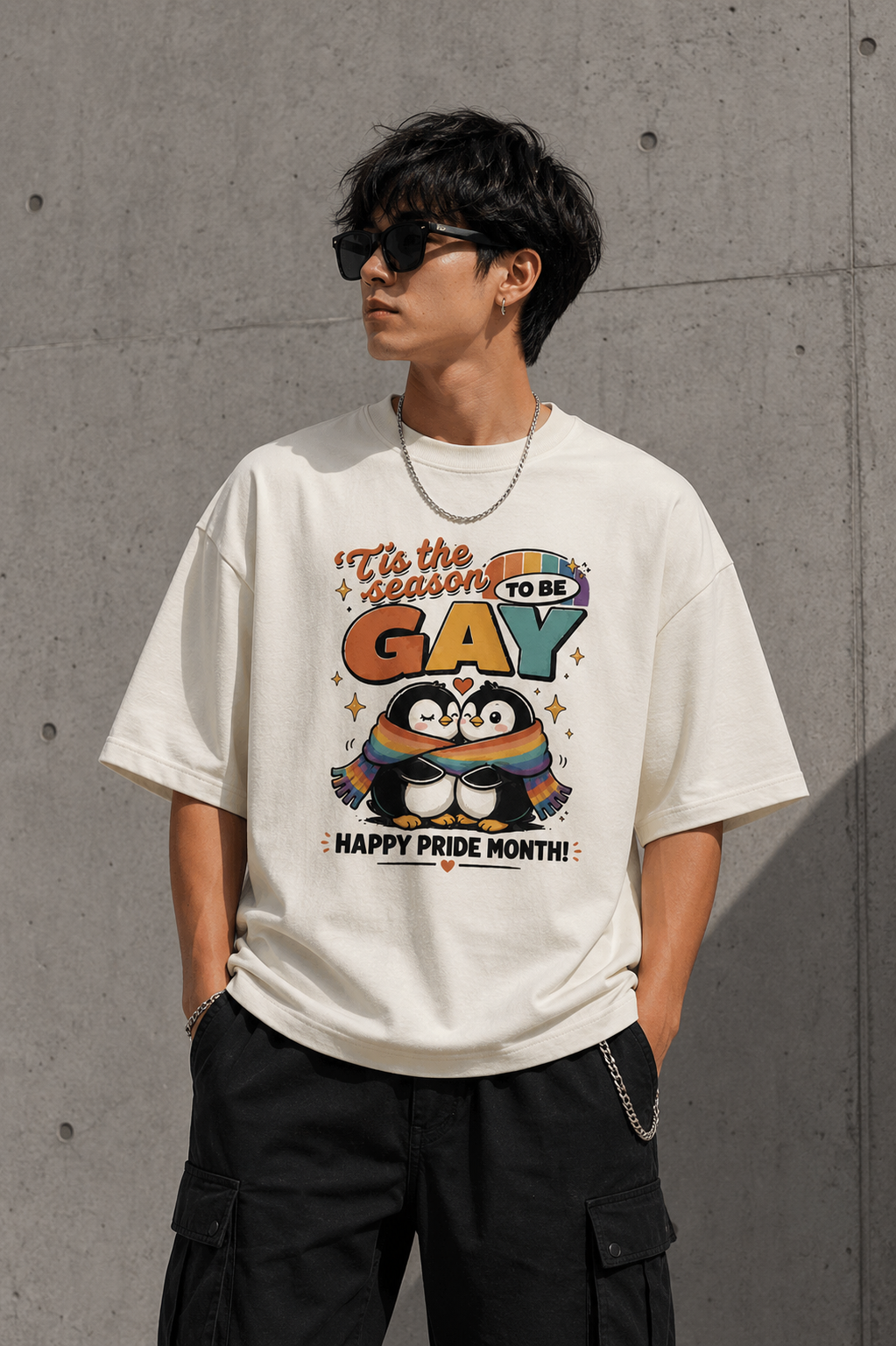 'Tis The Season To Be Gay' Oversized Tee