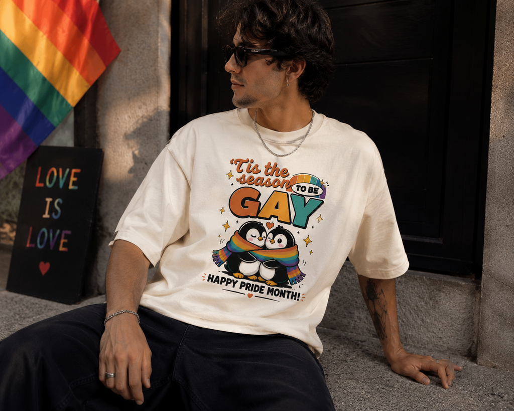 'Tis The Season To Be Gay' Oversized Tee
