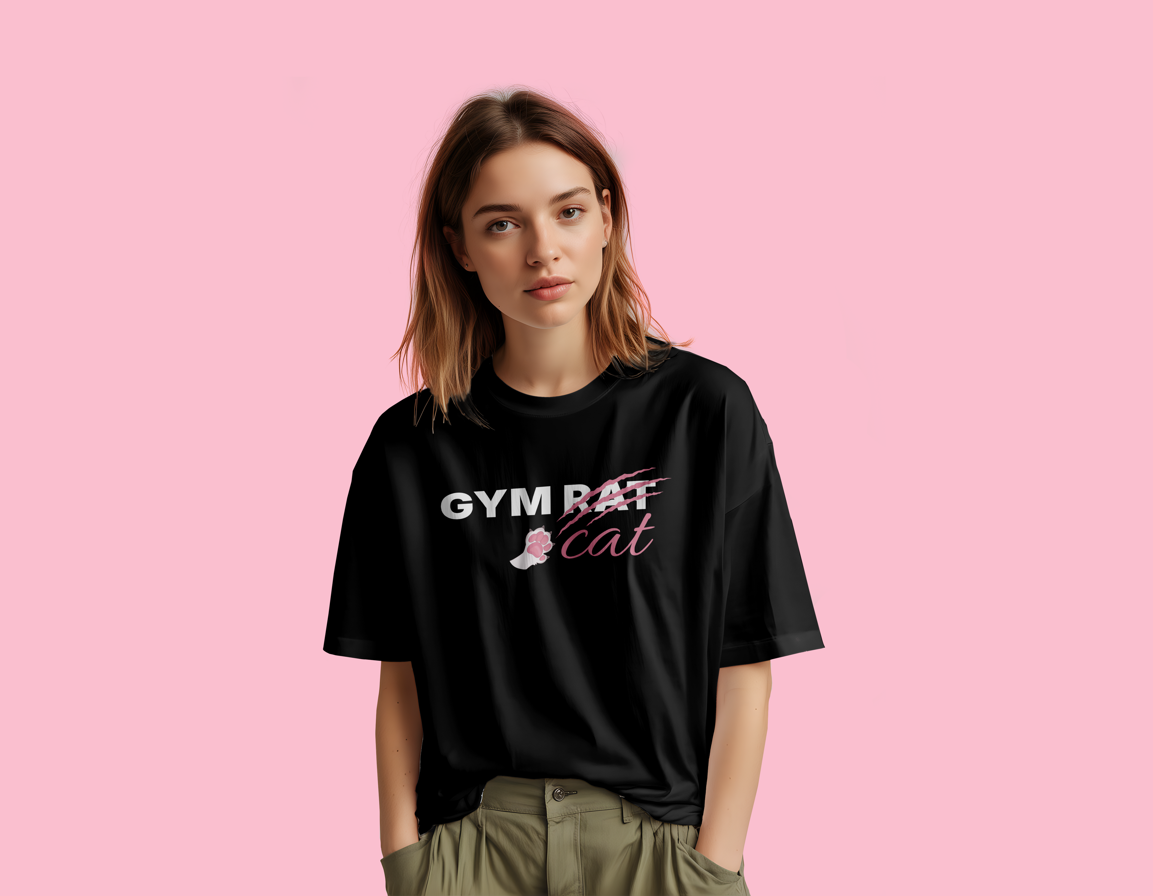 GYM CAT Unisex Oversized Classic T-Shirt